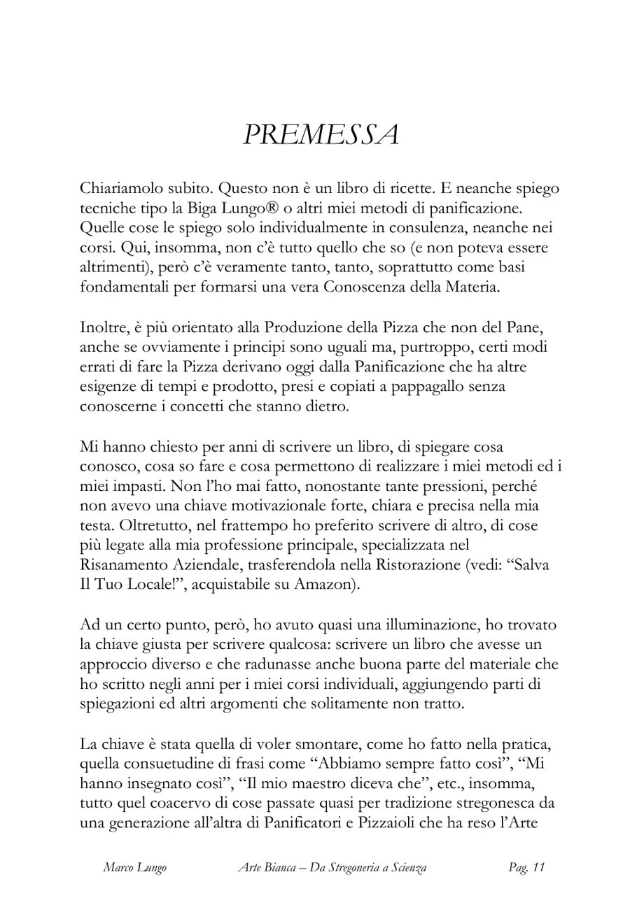 Pagina 11 di Arte Bianca, la premessa